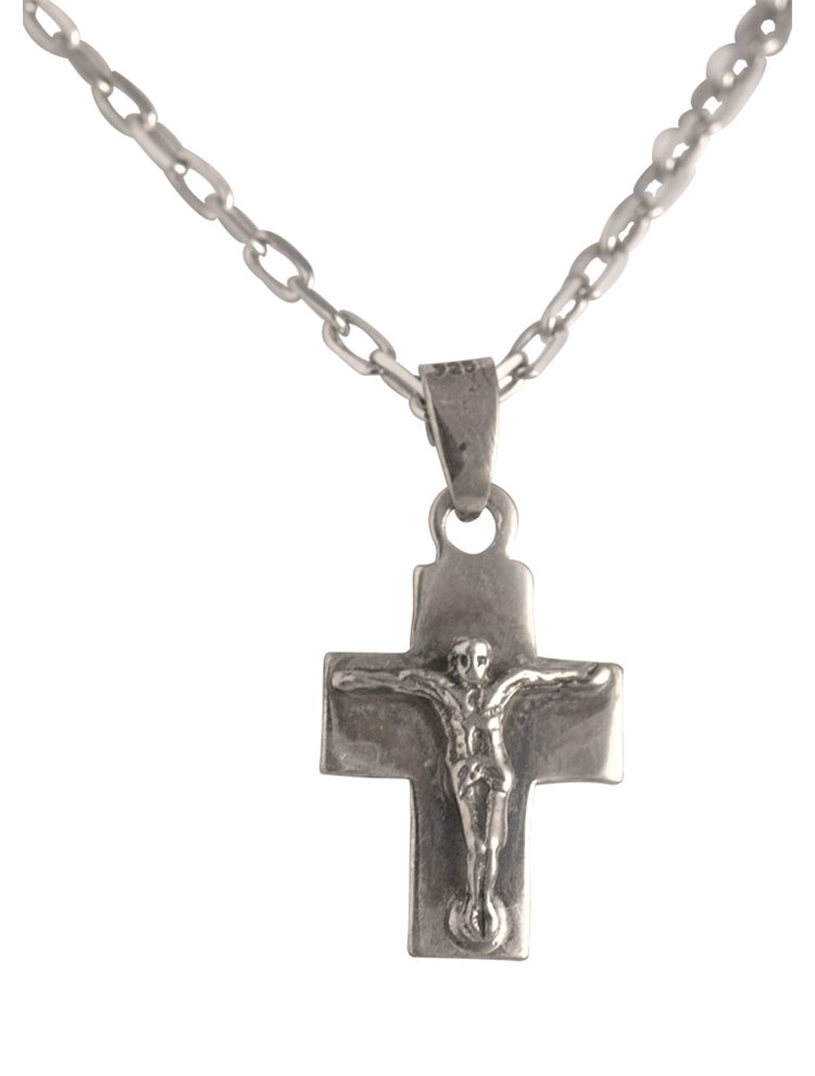 Ανδρικός σταυρός από ασήμι με αλυσίδα