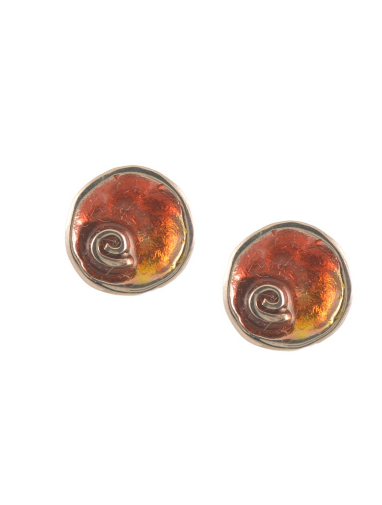 Χειροποίητα σκουλαρίκια από ασήμι με σμάλτο