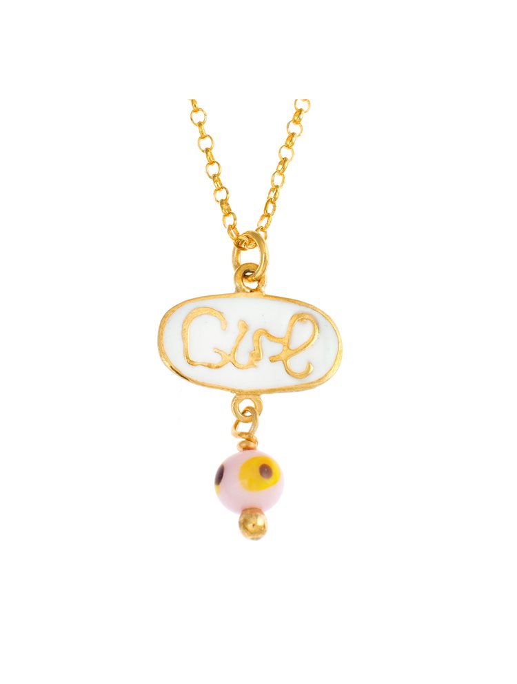 Παιδικό κολιέ από επιχρυσωμένο ασήμι