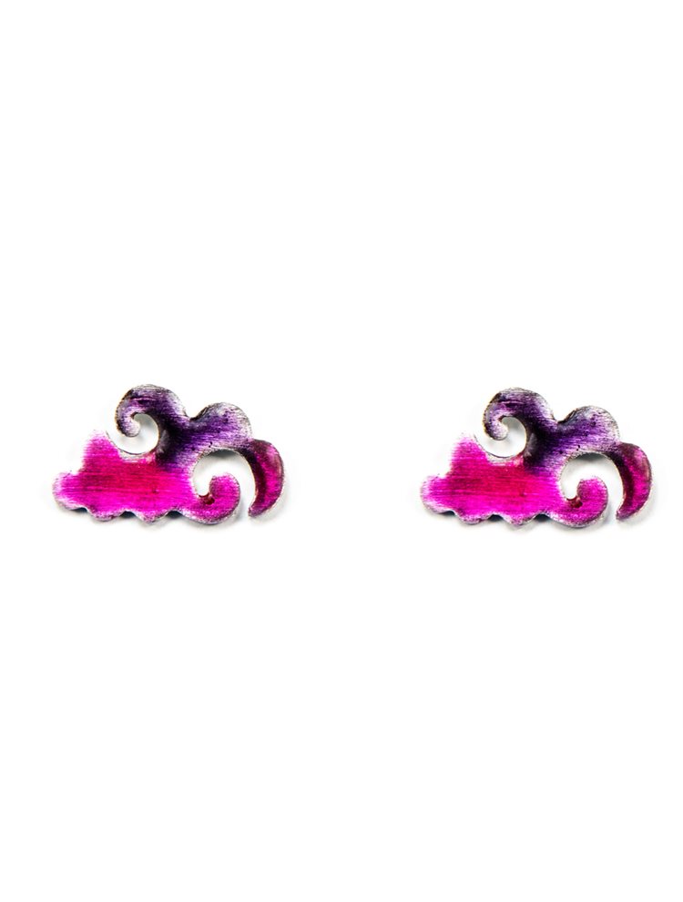 Χειροποίητα σκουλαρίκια παιδικά με σμάλτο από ασήμι με σμάλτο