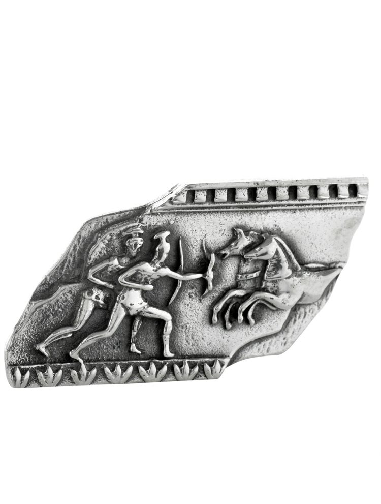 Ασημένια καρφίτσα αρχαιοελληνικό αντίγραφο αέτωμα