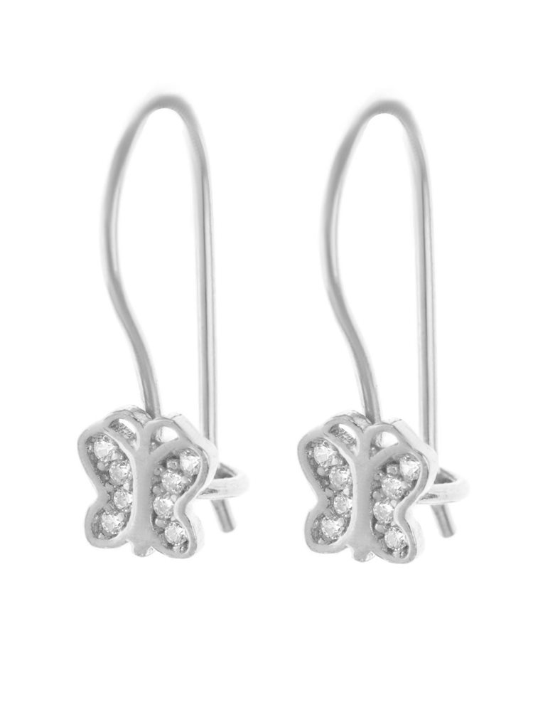 Σκουλαρίκια παιδικά από ασήμι πεταλούδες