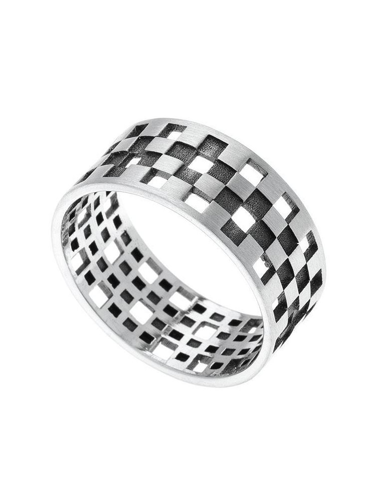 Ανδρικό μοντέρνο δαχτυλίδι από ασήμι 925