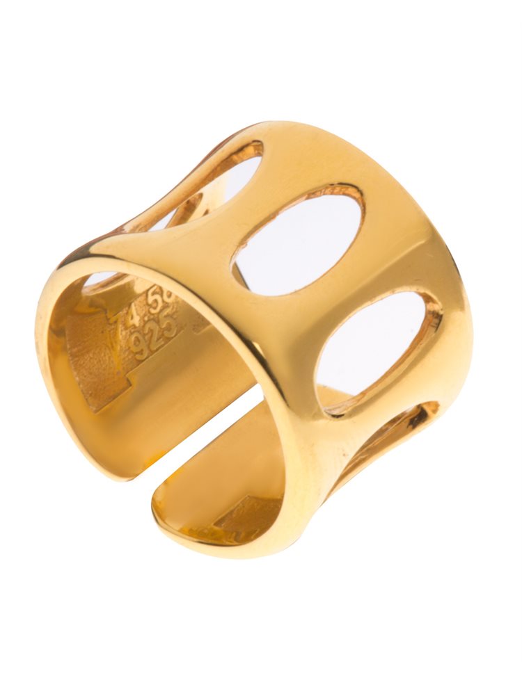 Δαχτυλίδι από επιχρυσωμένο ασήμι