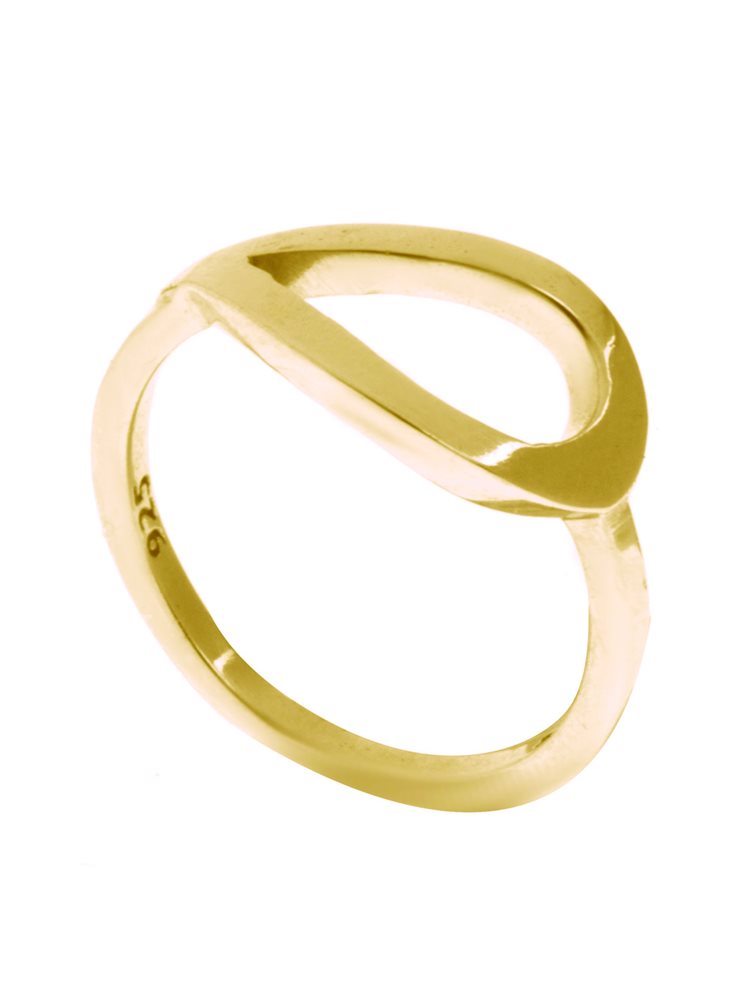 Δαχτυλίδι από επιχρυσωμένο ασήμι