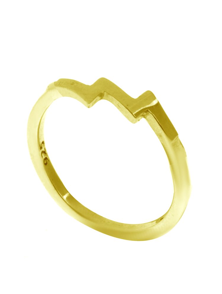 Δαχτυλίδι από επιχρυσωμένο ασήμι