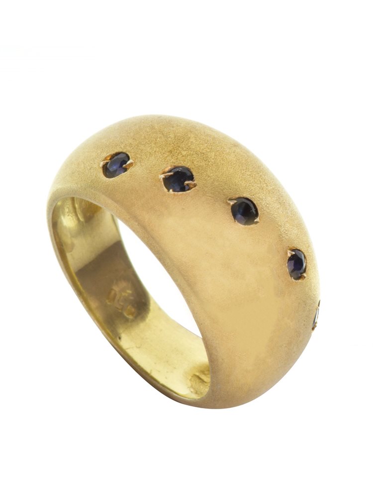 Δαχτυλίδι από επιχρυσωμένο ασήμι με πέτρες ζιργκόν