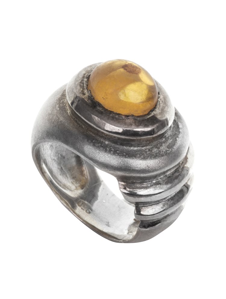 Δαχτυλίδι από ασήμι και με πέτρα ζιργκόν