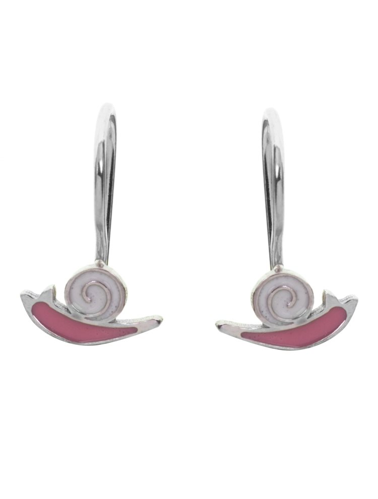 Παιδικό ζευγάρι σκουλαρίκια κρεμαστό από ασήμι 925 με σαλιγκαράκι