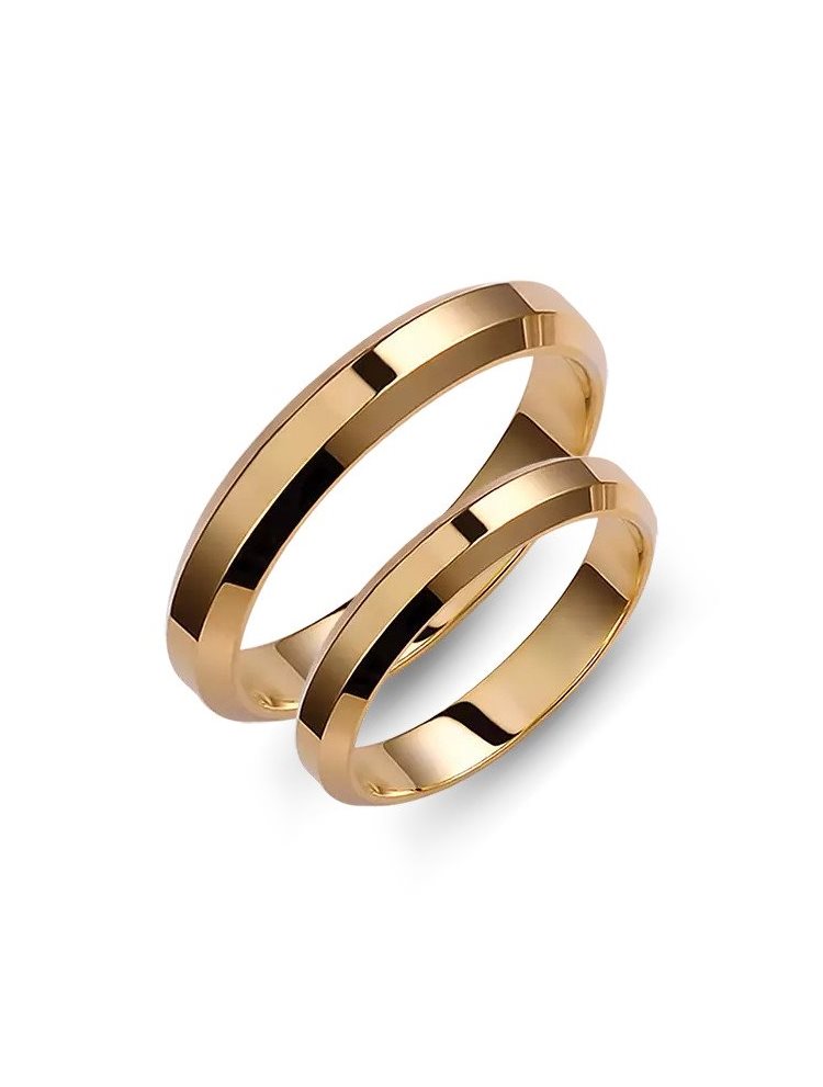 Χρυσές βέρες γάμου Valauro από χρυσό Κ14 σε πάχος 3mm