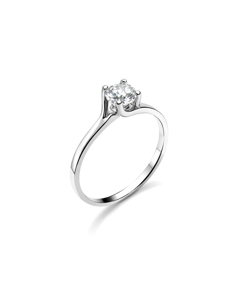 Μονόπετρο από ασήμι 925 με πέτρα ζιργκόν