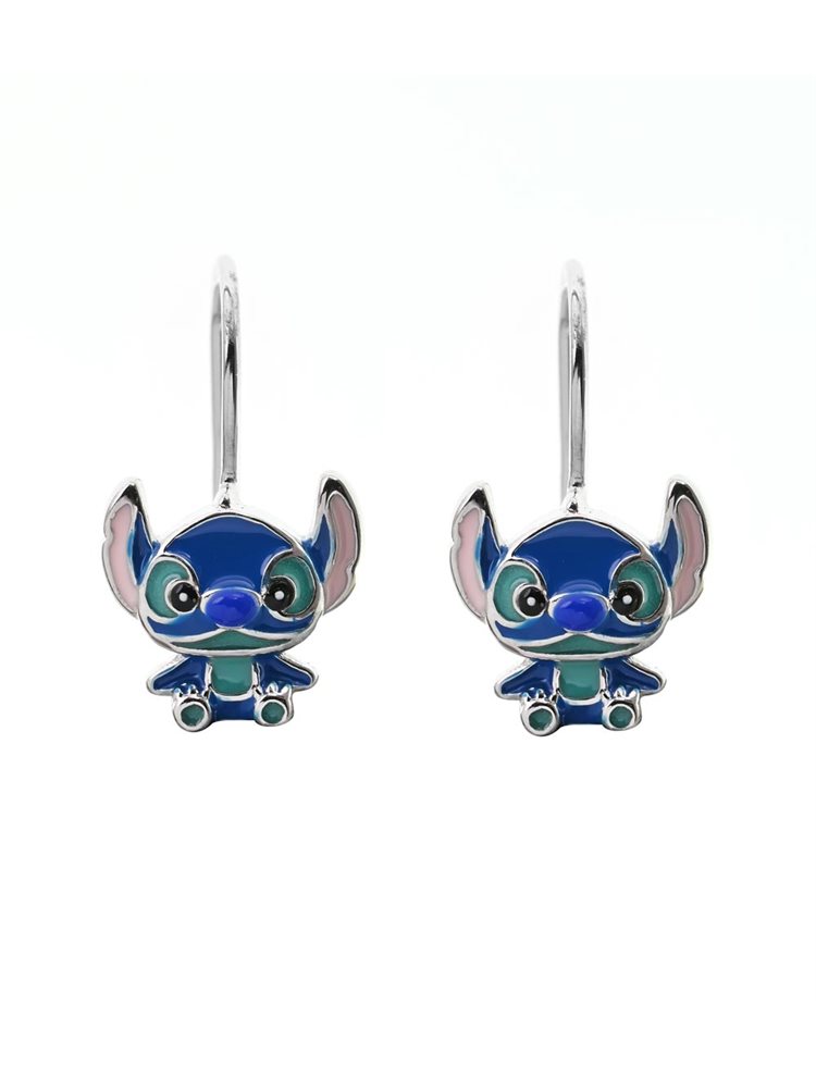 Παιδικά σκουλαρίκια από ασήμι 925 με σμάλτο στιτς