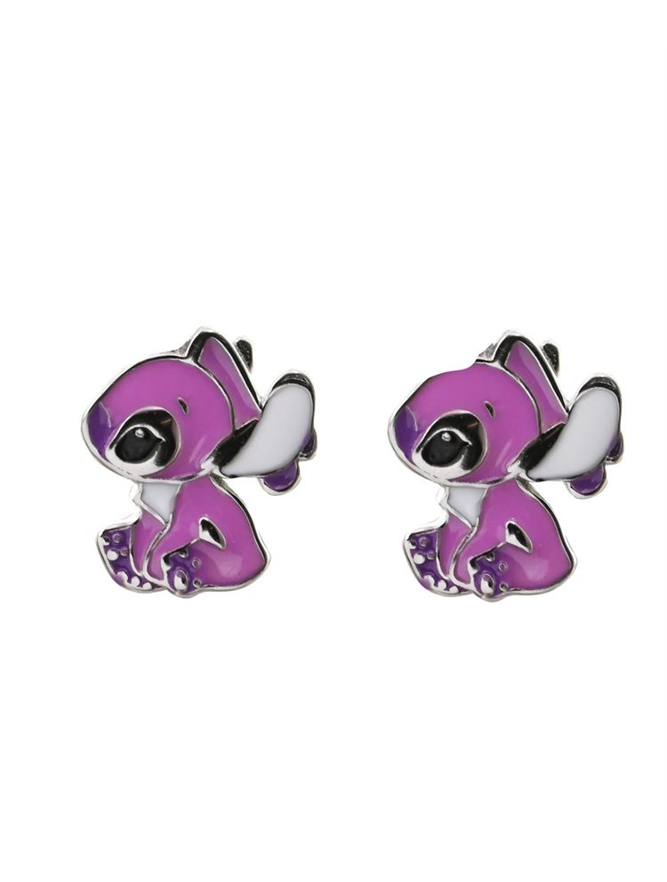 Παιδικά σκουλαρίκια από ασήμι 925 με σμάλτο Angel